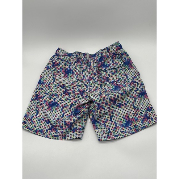Mens Small Bugatchi multicolor Print‎ mesh lined swim trunks shorts - Picture 7 of 9